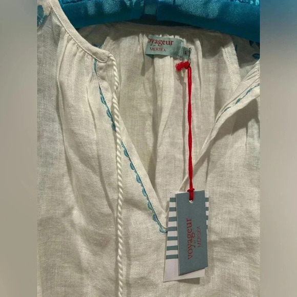 NWT MARSEA VOYAGEUR Palermo Embroidered Blouse / Size Small / - Picture 4 of 7